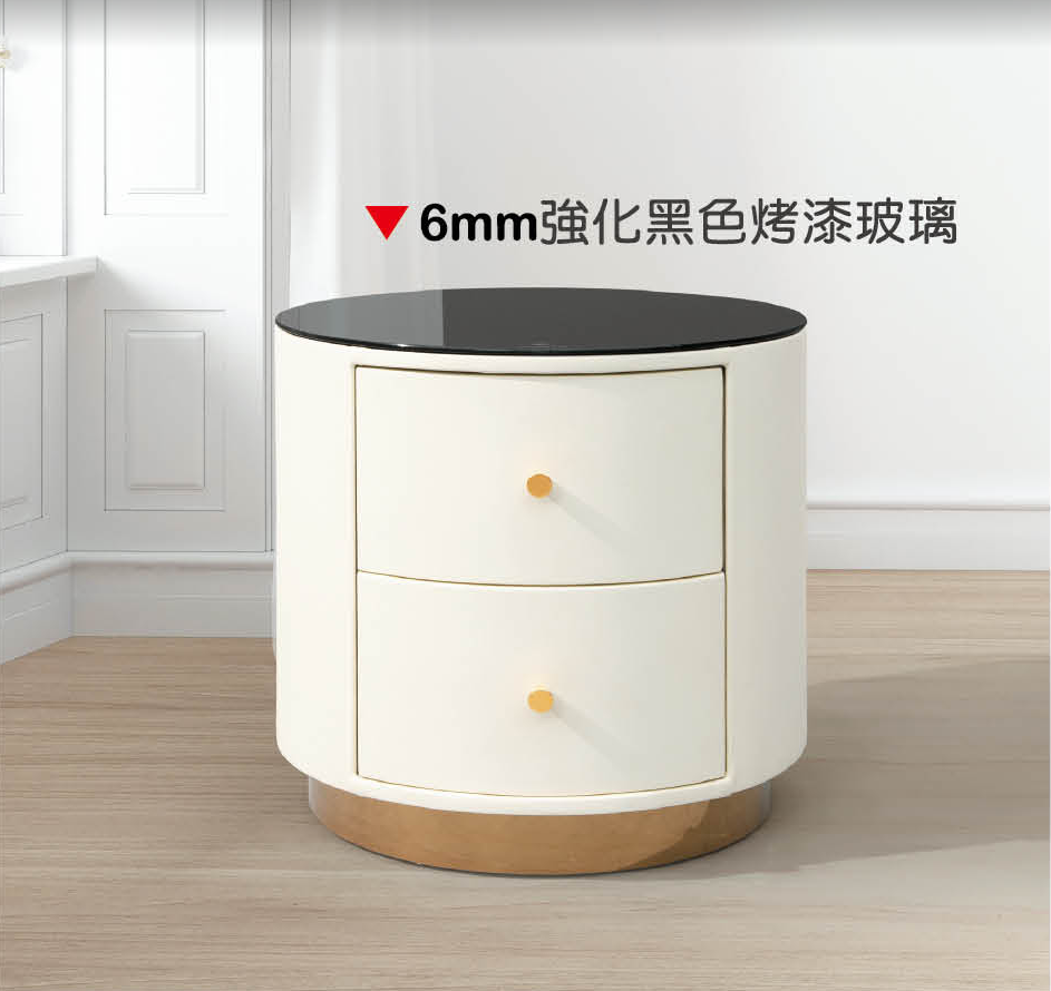 奧利皮革床頭櫃(A29-04)