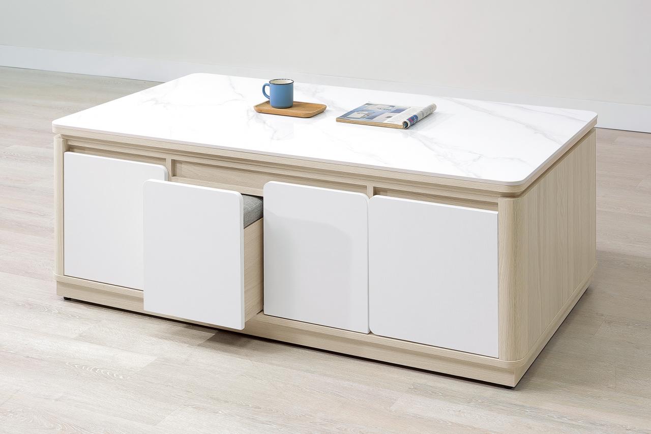 黛娜4.65 尺岩板多功能茶几