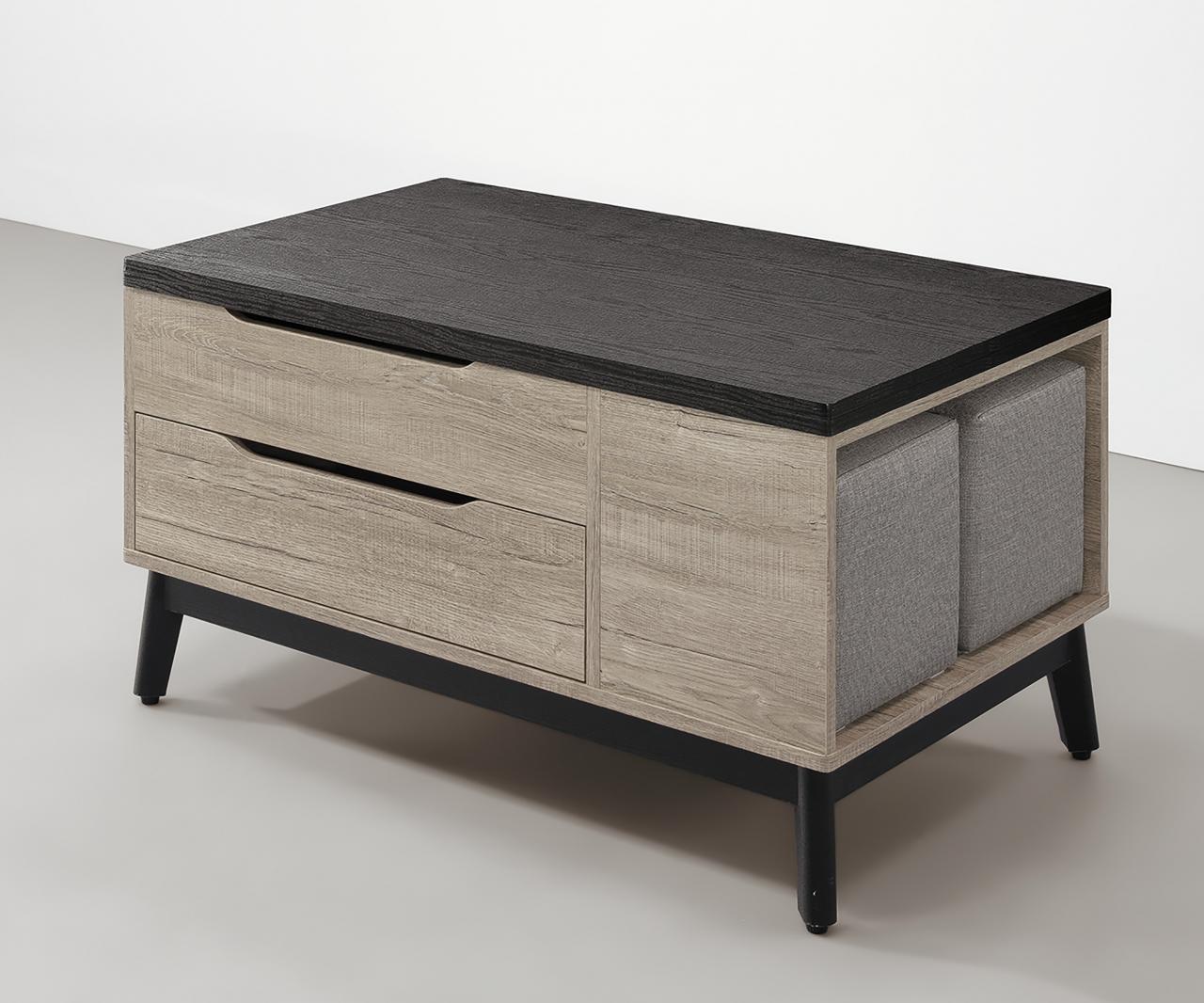 波爾多3.3尺雙升降茶几