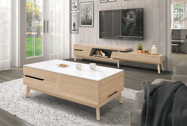 奧斯陸岩板大茶几