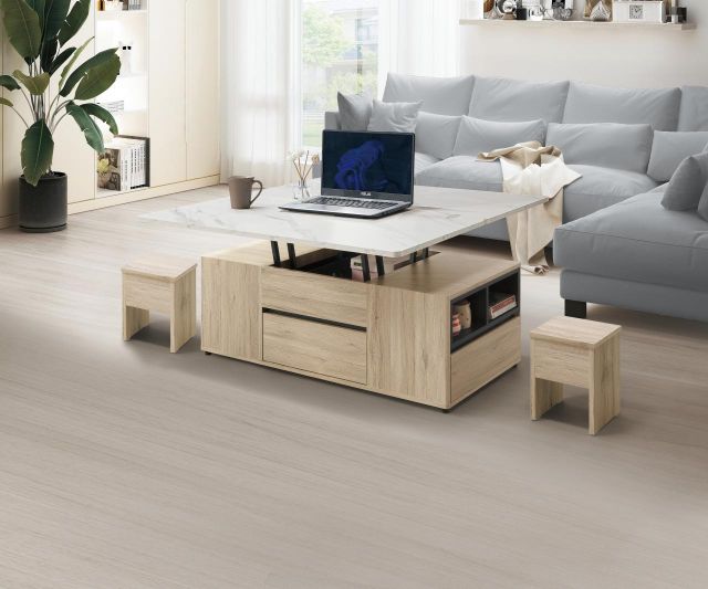 史蒂芬 4尺雙升降茶几