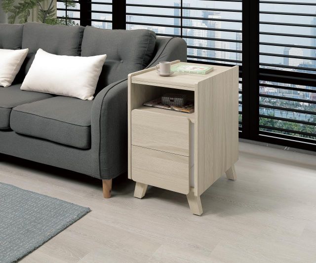 萊米克二抽收納櫃