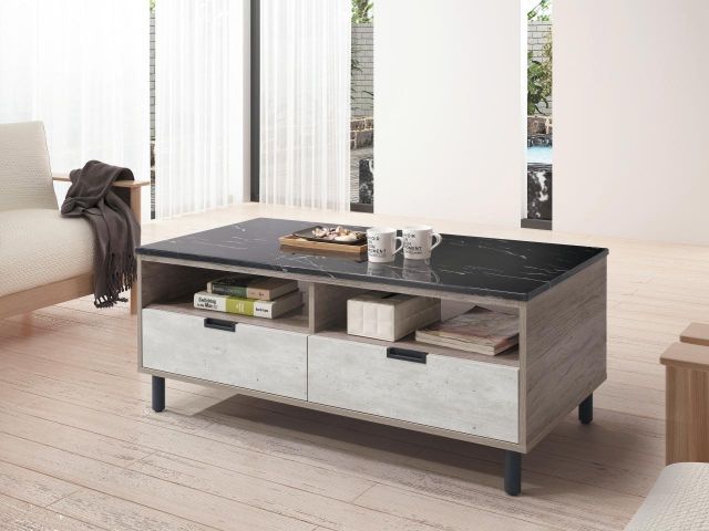 布爾 4 尺石面茶几